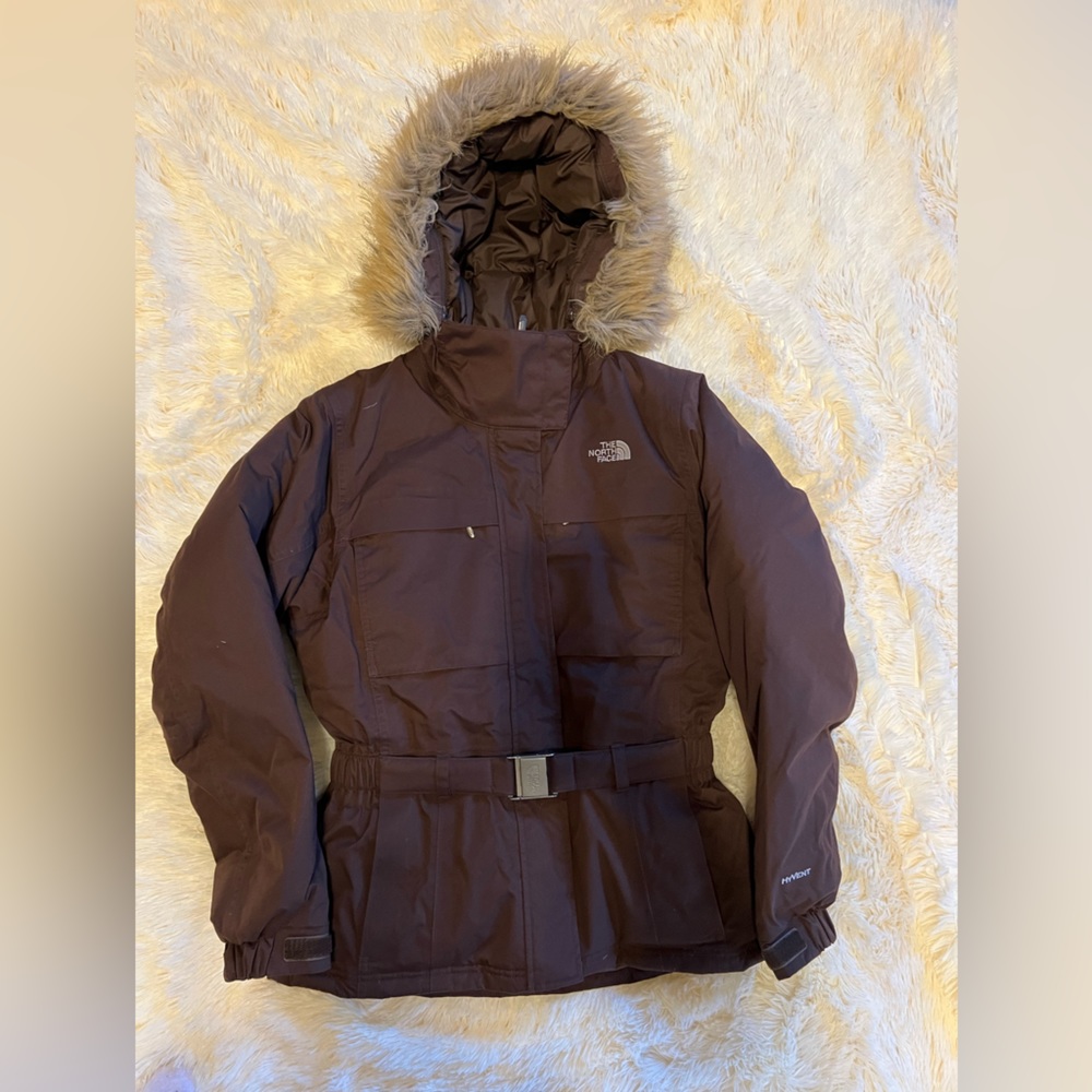 North Face Brown Parka Jacket
